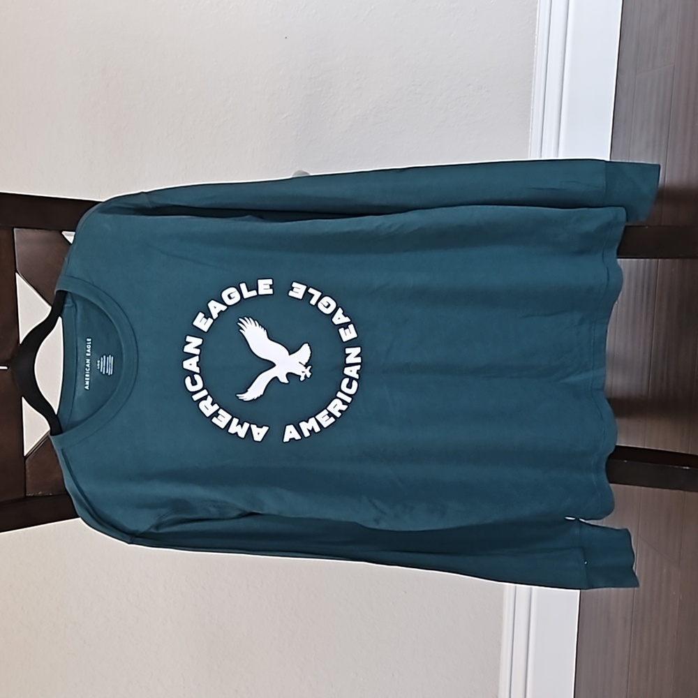 American Eagle Mens Long Sleeve Green size: L
